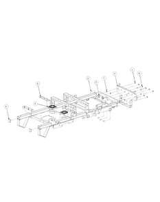 Frame Assembly Diagram and Parts List for M54-HN 53CB5ETW750-24HP-OHV Cub Cadet Lawn Tractor